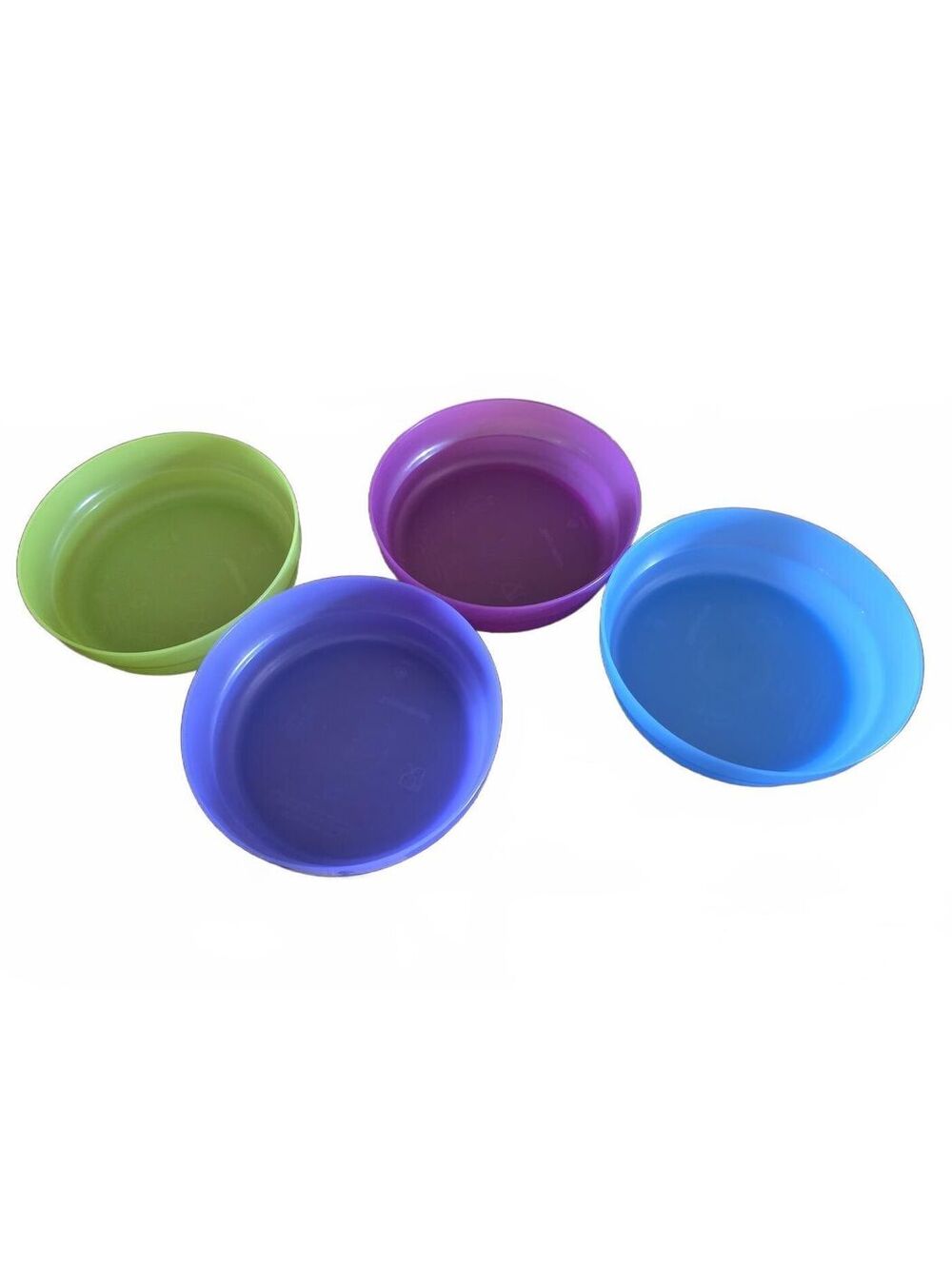 4 Tupperware Microwave Reheatable Cereal Bowls Set Colorful!